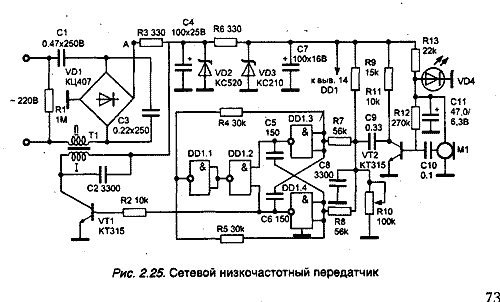 Радиопередатчики с питанием от сети 220 В