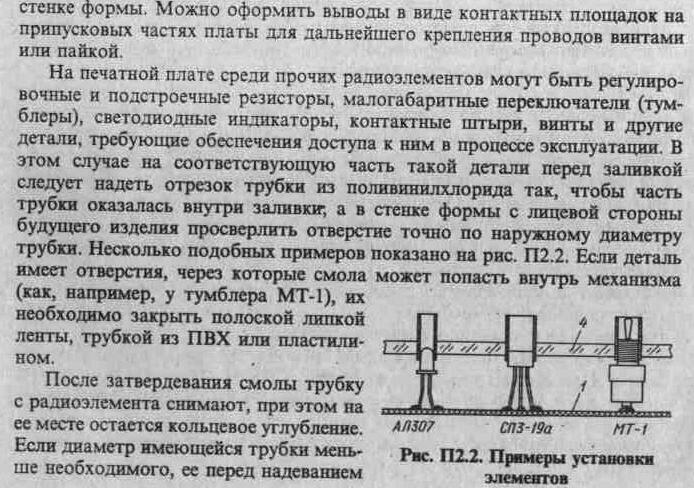 Электронное устройство - эпоксидный брикет