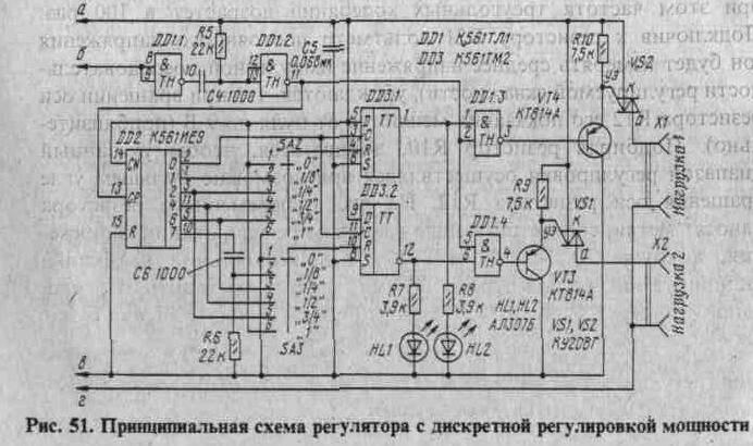Симисторные регуляторы мощности